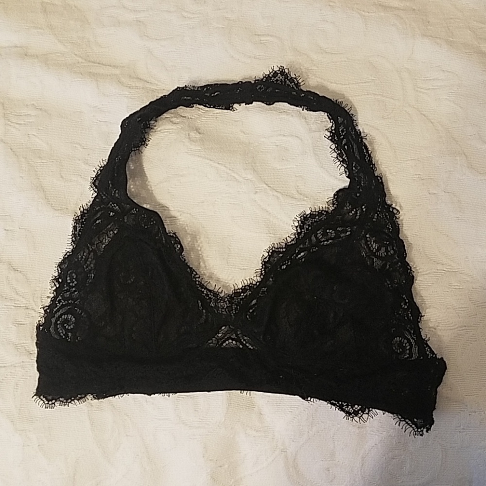 Black lace bralette